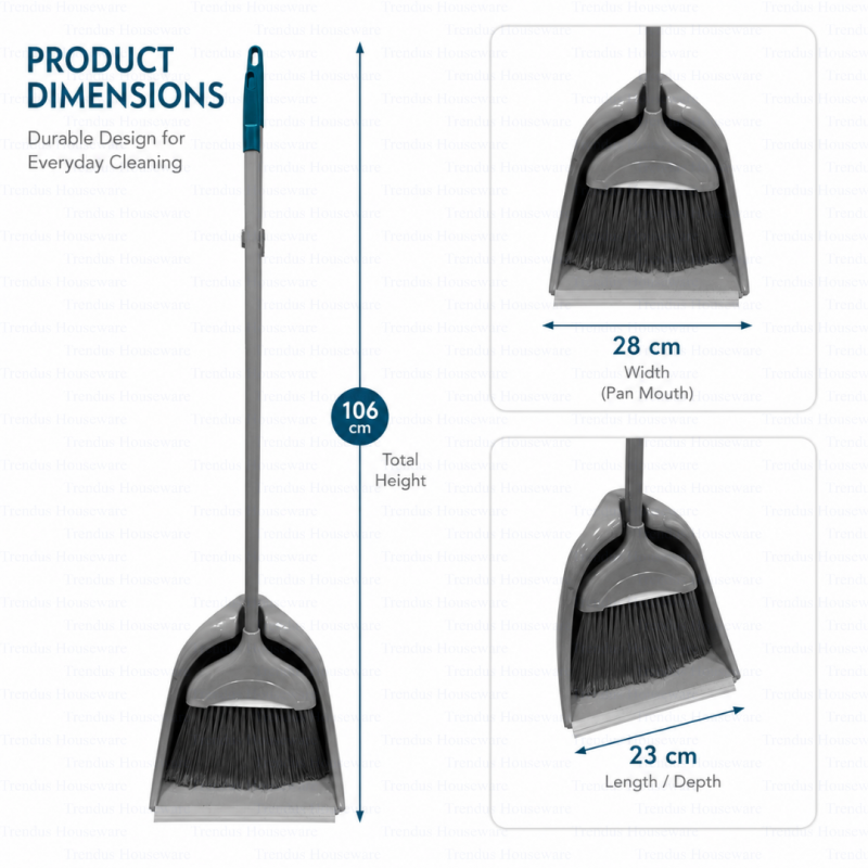JUMBO QUARIZMA DUSTPAN&BROOM