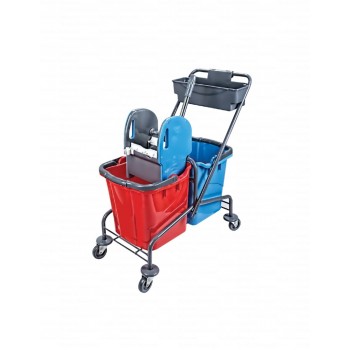 METAL PAINTED, MIMOZA PLASTIC WRINGER MIMOZA BUCKET WITHOUT BASKET ,  METAL WHEELS WITH BALLS CK754