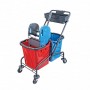 METAL PAINTED, MIMOZA PLASTIC WRINGER MIMOZA BUCKET WITHOUT BASKET ,  METAL WHEELS WITH BALLS CK754