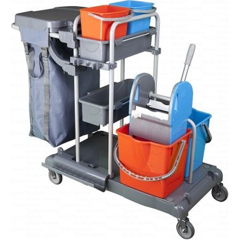 FAVORI JANITOR CART-PAINTED-BAG-2X5LT