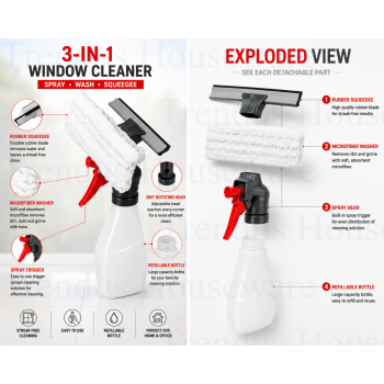 AWION DUO GLASS WIPER WITH BOTTLE