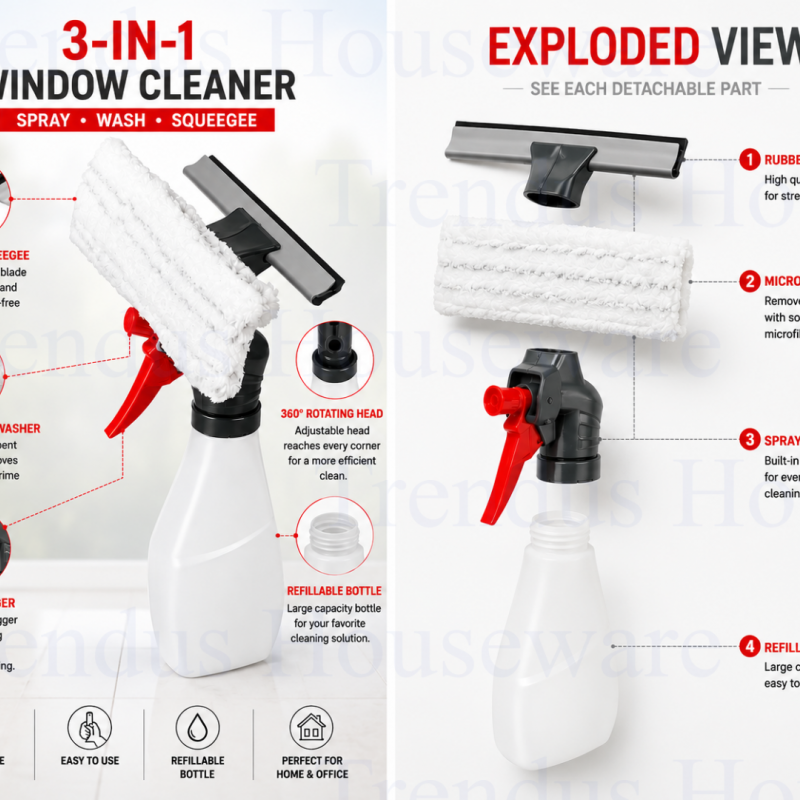 AWION DUO GLASS WIPER WITH BOTTLE