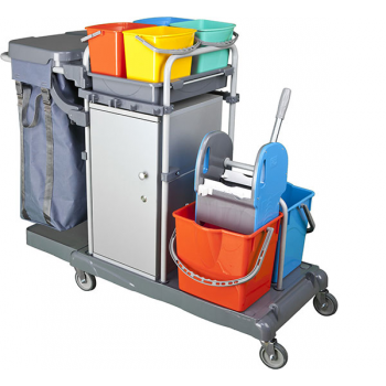 SMART JANITOR CART PAINTED -BAG-4X5LT