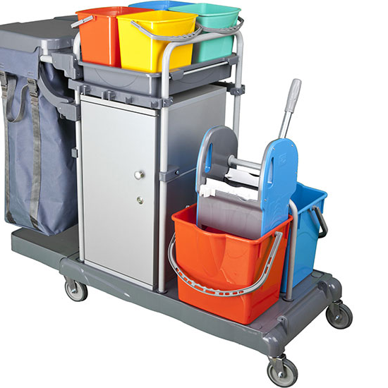 SMART JANITOR CART PAINTED -BAG-4X5LT