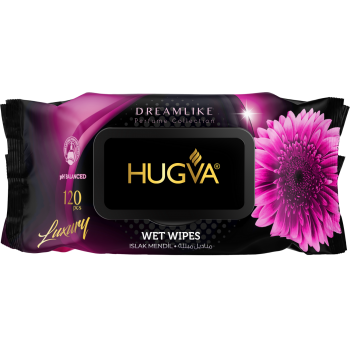 HUGVA LUXURY WET WIPES DREAM LIKE 120 PCS (18x14)/*12