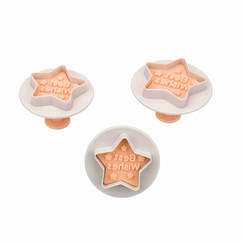 STAR FONDANT PLUNGER CUTTER (3 pcs)
