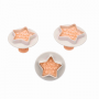 STAR FONDANT PLUNGER CUTTER (3 pcs)