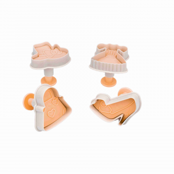 DRESS SHAPED CUTTER MOLD (4 pcs)