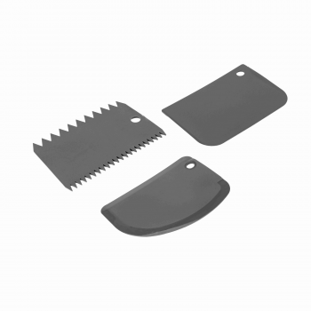 3x DOUGH CUTTER&SCRAPER&DECARATOR SET