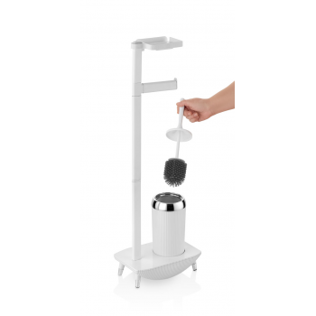 TOILET BRUSH AND PAPER HOLDER STAND
