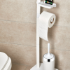 TOILET BRUSH AND PAPER HOLDER STAND