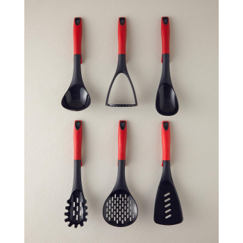 RED SERVICE SET 6 PIECES