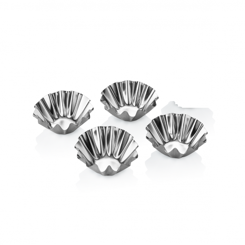METAL CAKE MOULD 4 PCS