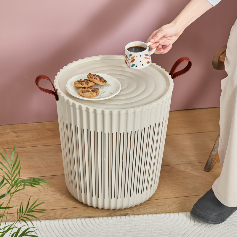 FLEXION ROUND BASKET WITH LID (33 LT)