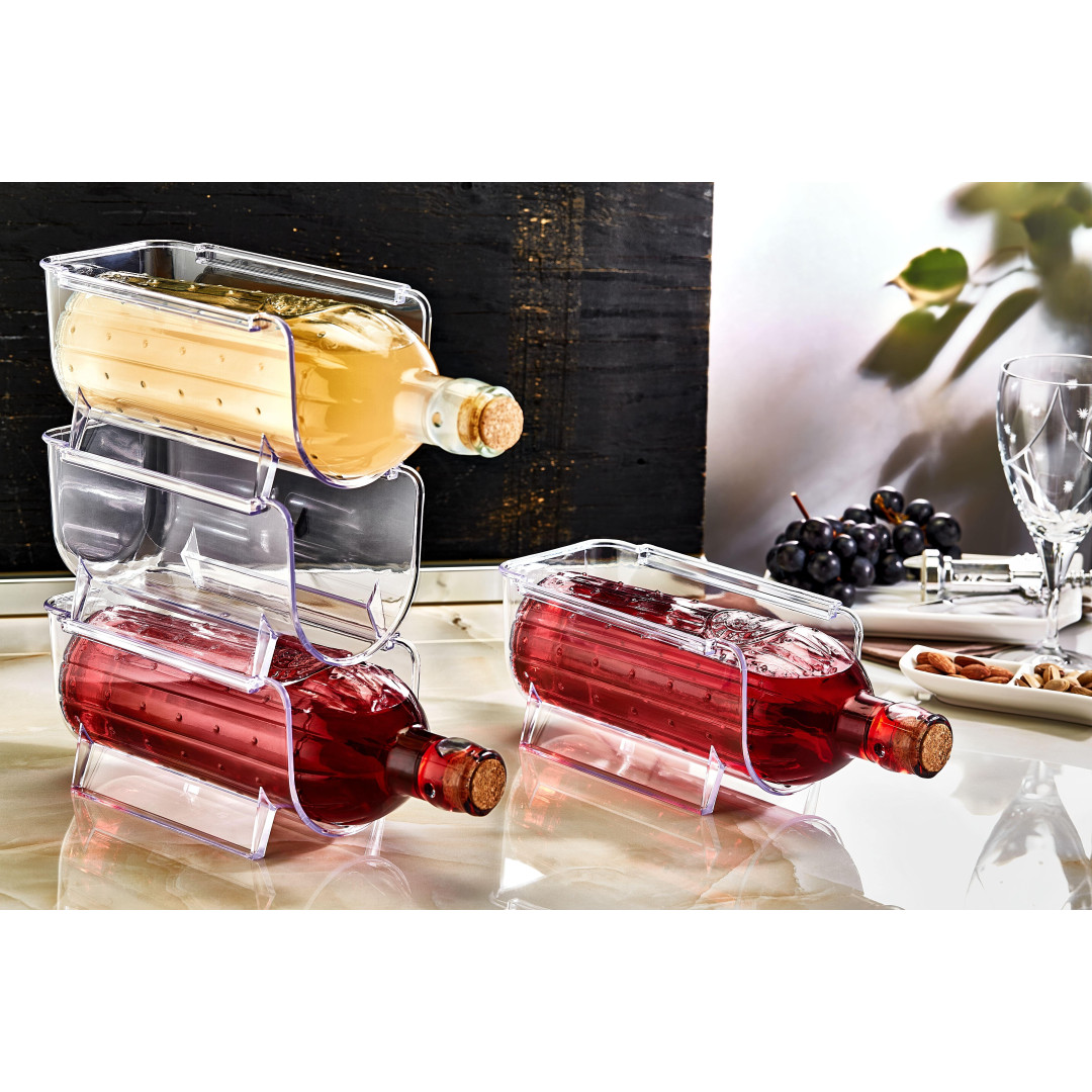 CLEAR BOTTILE ORGANIZER ACRYLIC