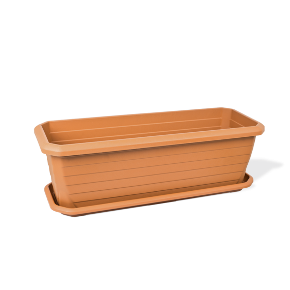 OUTDOOR  PLANT POT SMALL - POT+PLATE