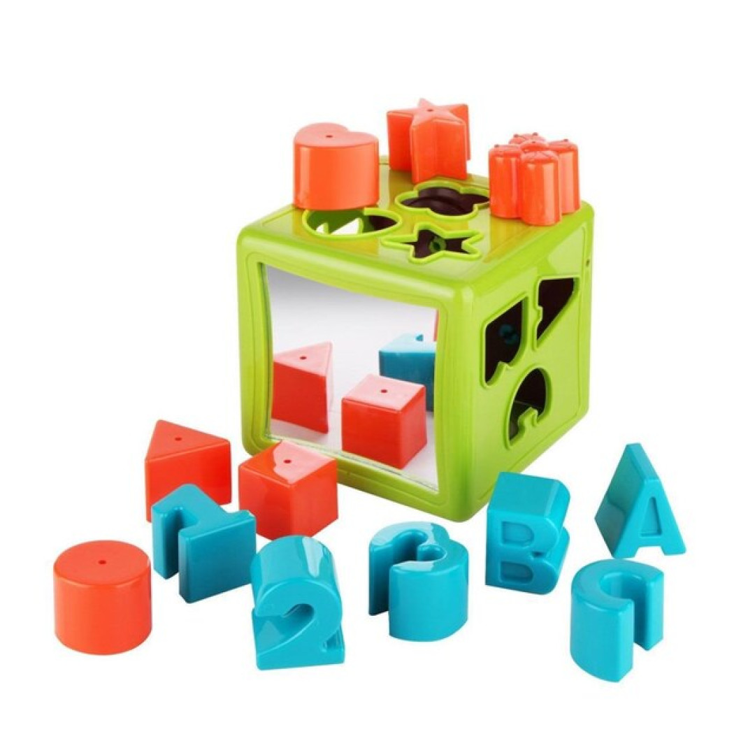 SHAPE SORTER & ACTIVITY CUBE TOY
