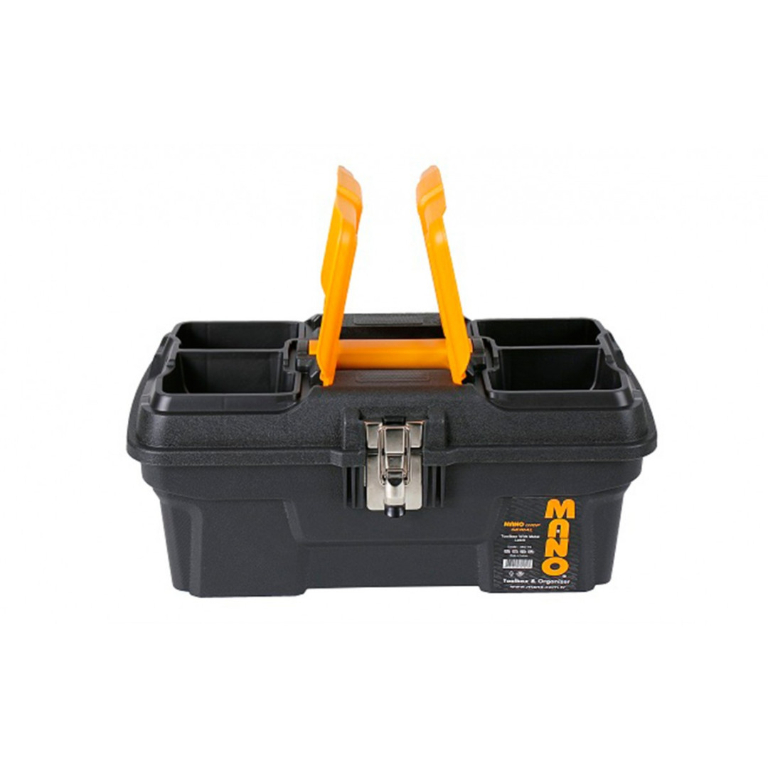 Mano Grip Toolbox with Metal Latch 16"