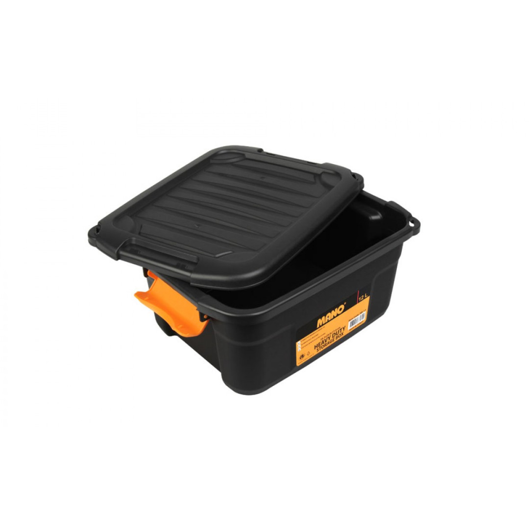 Heavy Duty Storage Box 12 LT - Full Black..