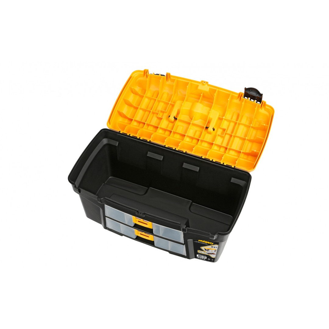 Toolbox with Drawer & Flat Lid 21"