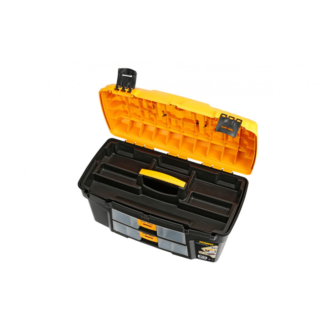 Toolbox with Drawer & Flat Lid 21"