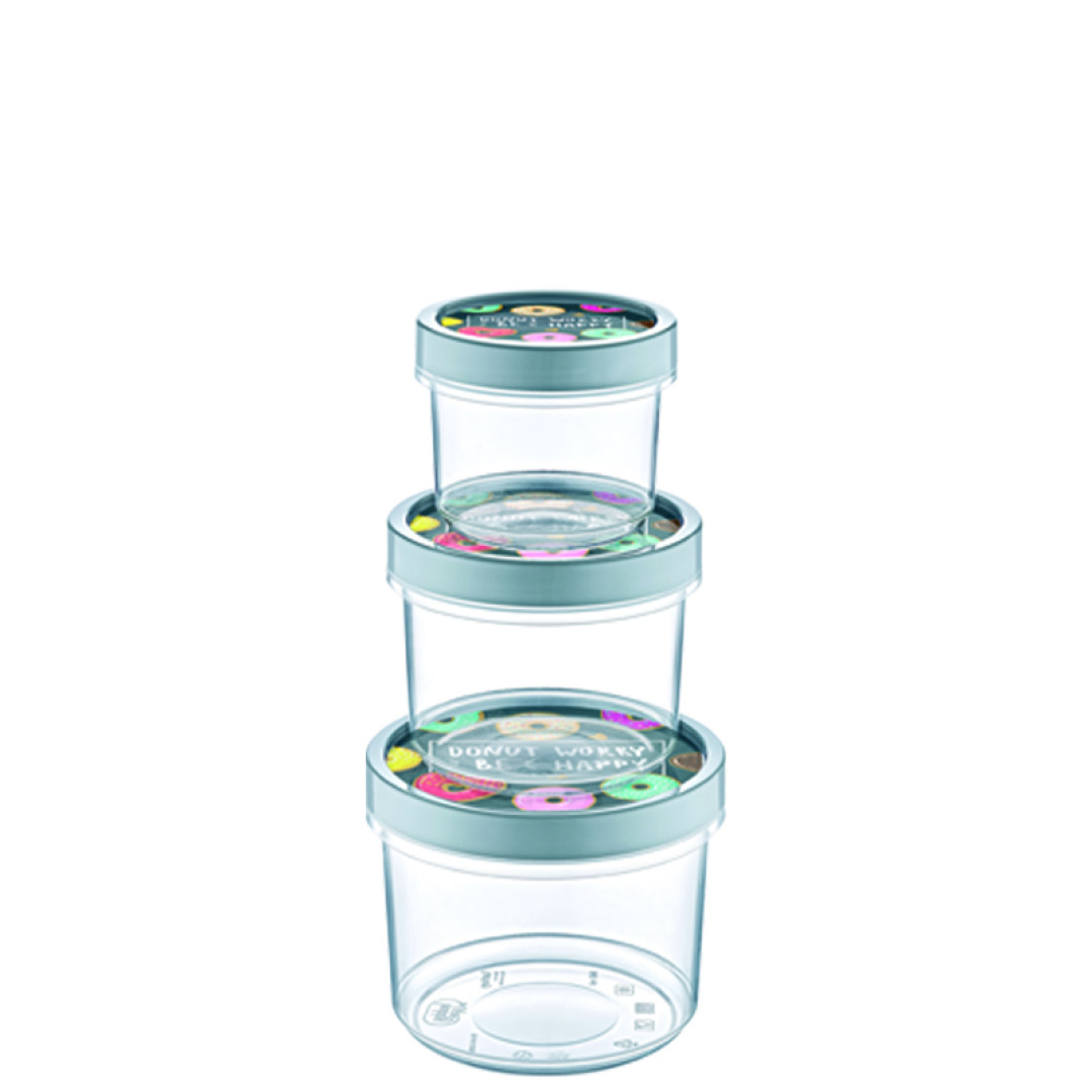 SOFRESH SCREWED STORAGE BOX SET OF 3
