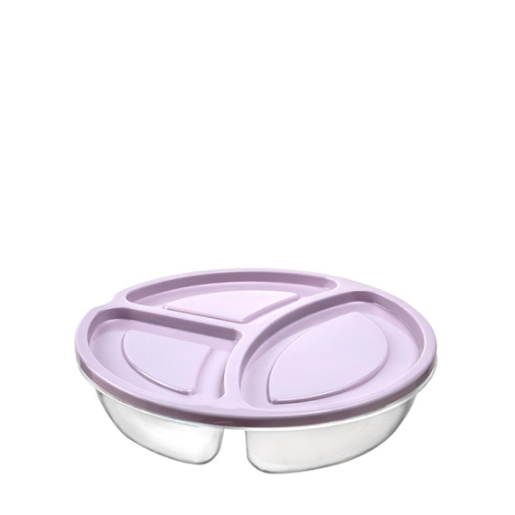 3 SECTION BIG ROUND SMART STORAGE BOX..