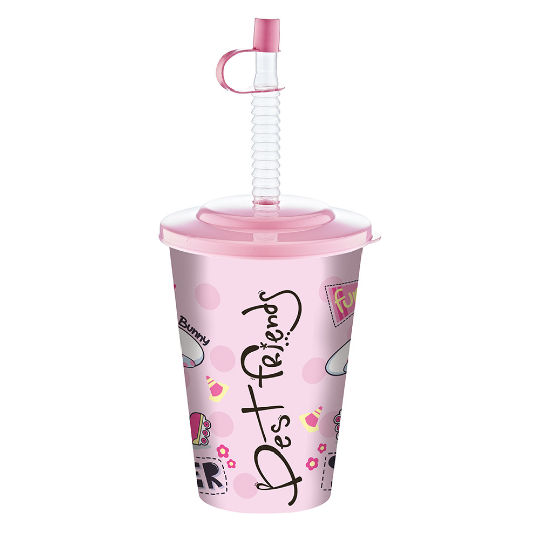 JUICE CUP W/H STRAW